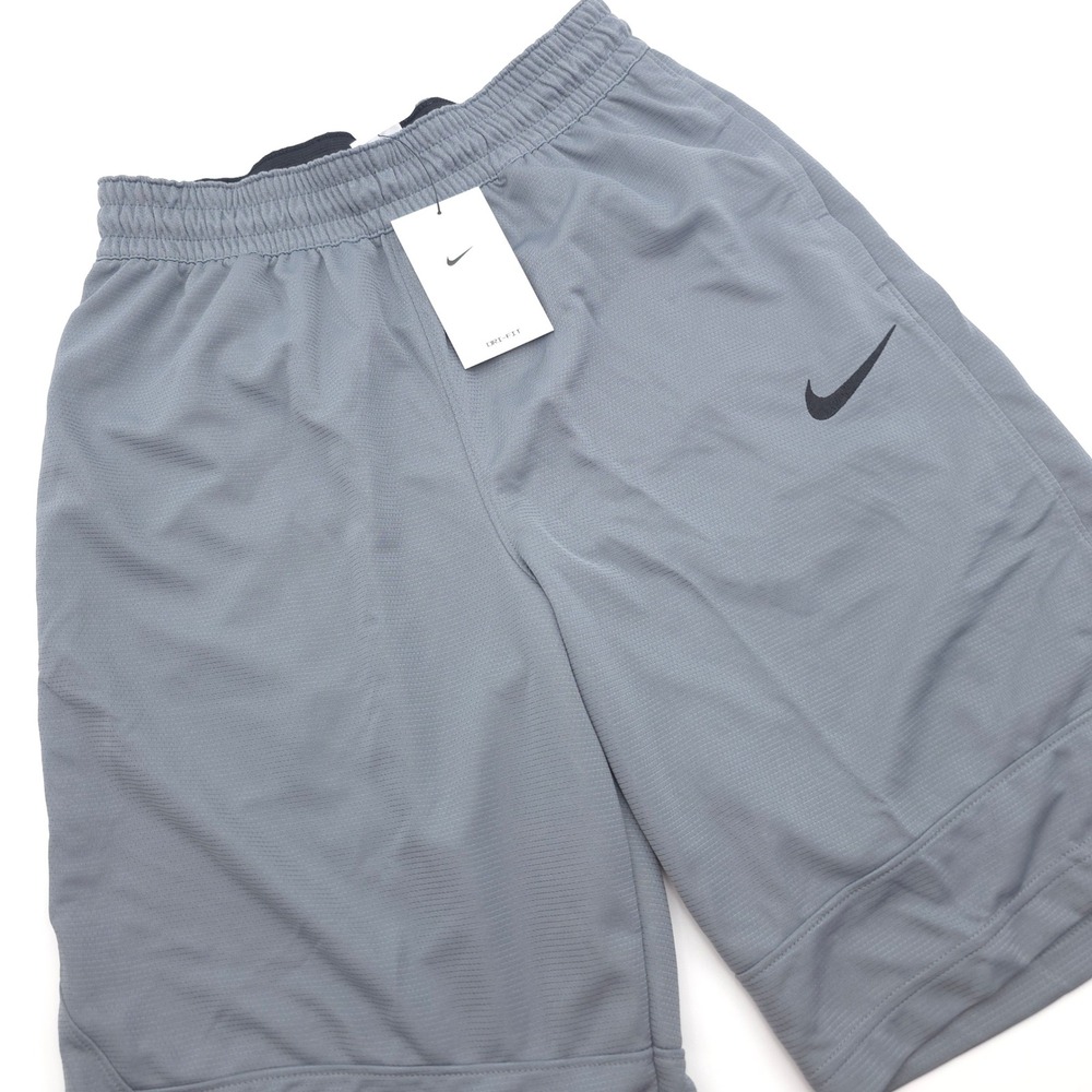 Nike Mens Size Small Dri-FIT Basketball Shorts Gray AJ3914-065 11" Inseam